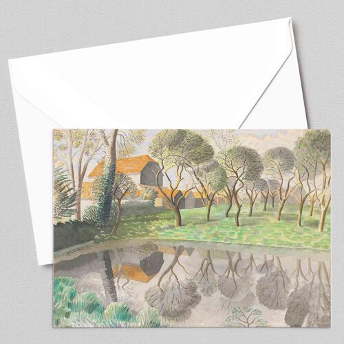 Newt Pond - Eric Ravilious - Greeting Card