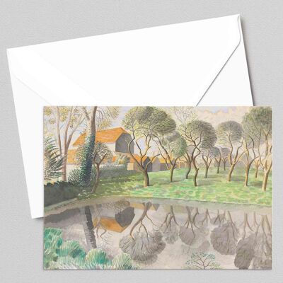 Newt Pond - Eric Ravilious - Grußkarte