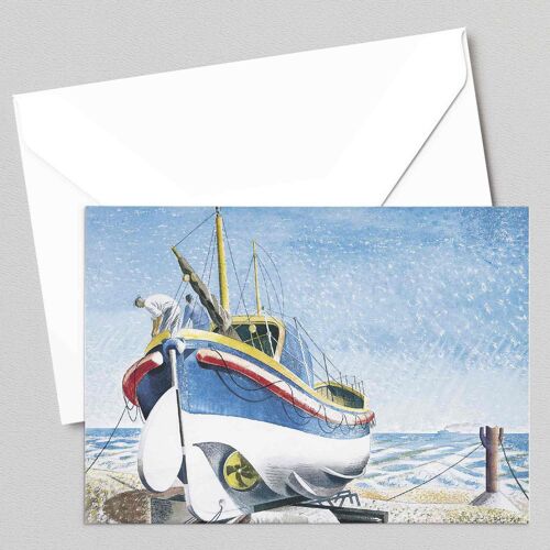 The Lifeboat - Eric Ravilious - Greeting Card