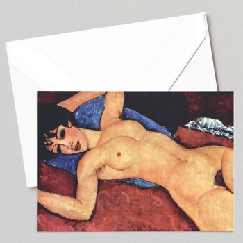 Nu couché (Nu couché) - Amedeo Modigliani - Carte de vœux 1