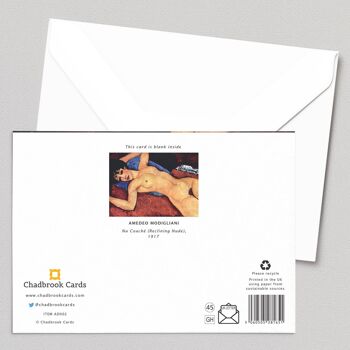 Nu couché (Nu couché) - Amedeo Modigliani - Carte de vœux 2