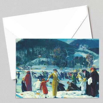 Amour de l'hiver - George Wesley Bellows - Carte de vœux 1