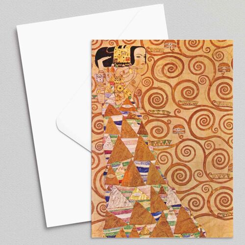 Expectation - Gustav Klimt - Greeting Card