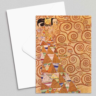 Attente - Gustav Klimt - Carte de vœux