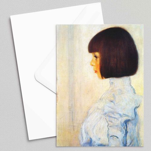 Portrait of Helene Klimt - Gustav Klimt - Greeting Card