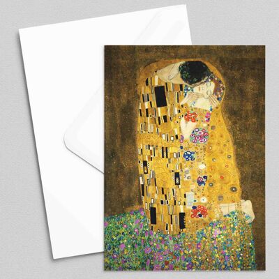Il bacio - Gustav Klimt - Biglietto di auguri