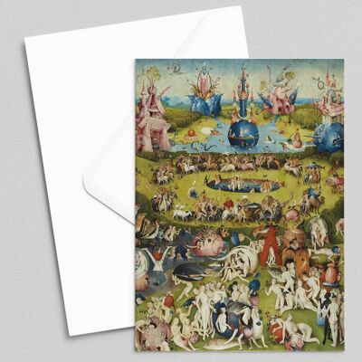 El jardín de las delicias - Hieronymus Bosch - Tarjeta de felicitación