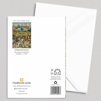 Le jardin des délices - Hieronymus Bosch - Carte de vœux 2