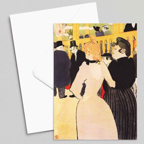 The Moulin Rouge: La Goulue & Her Sister - Toulouse-Lautrec - Greeting Card