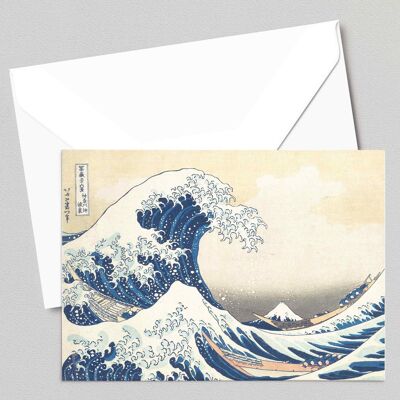 Die große Welle vor Kanagawa - Katsushika Hokusai - Grußkarte