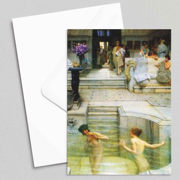 Une coutume préférée - Lawrence Alma-Tadema - Carte de voeux 1