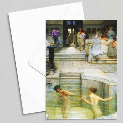 A Favourite Custom - Lawrence Alma-Tadema - Greeting Card