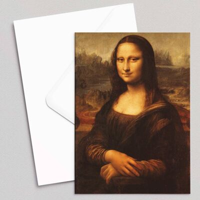 Monna Lisa - Leonardo Da Vinci - Biglietto d'auguri