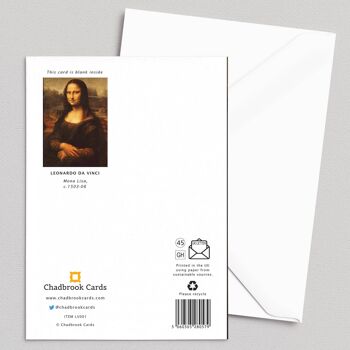 Mona Lisa - Léonard de Vinci - Carte de voeux 2