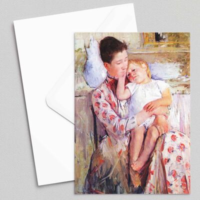 Madre e bambino - Mary Cassatt - Biglietto d'auguri