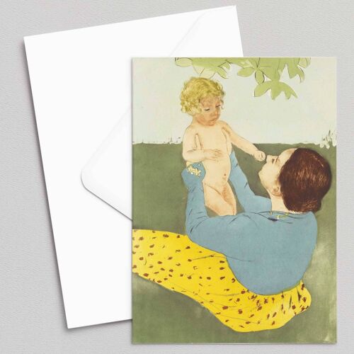 Under the Horse Chestnut Tree - Mary Cassatt - Greeting Card