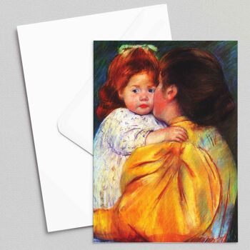 Baiser maternel - Mary Cassatt - Carte de vœux 1