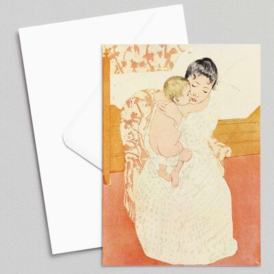 Mütterliche Liebkosung - Mary Cassatt - Grußkarte