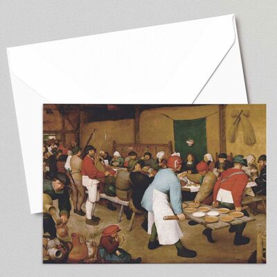 Le mariage paysan - Pieter Bruegel l'Ancien - Carte de vœux