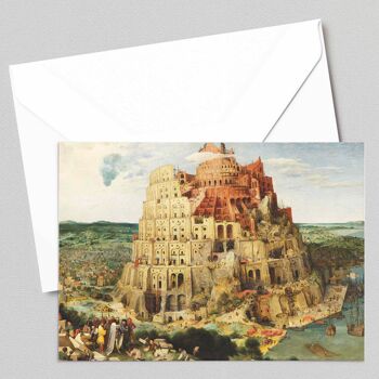 La Tour de Babel - Pieter Bruegel l'Ancien - Carte de vœux 1