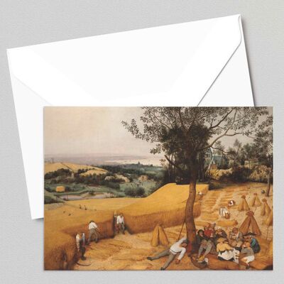 I mietitori - Pieter Bruegel il Vecchio - Biglietto d'auguri