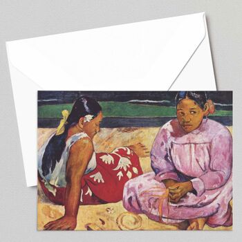 Tahitiennes sur la plage - Paul Gauguin - Carte de vœux 1