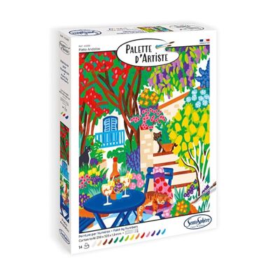 Pintura por números - Paleta de artista Sentosphere - Patio andaluz