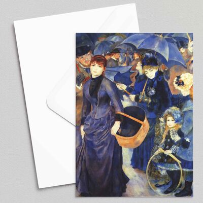 Les Parapluies - Pierre-Auguste Renoir - Carte de voeux