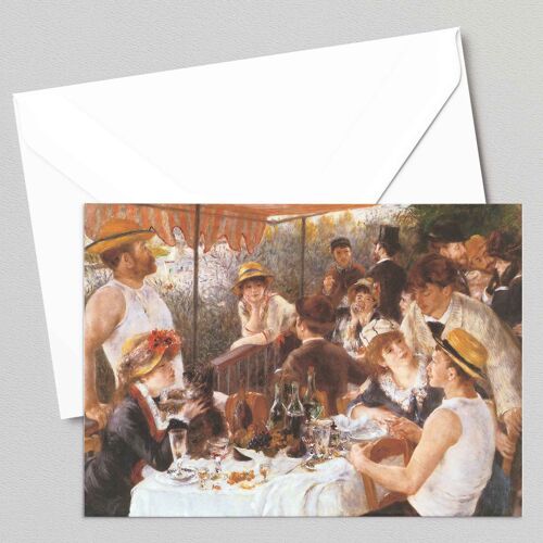 The Luncheon of the Boating Party - Pierre-Auguste Renoir - Greeting Card