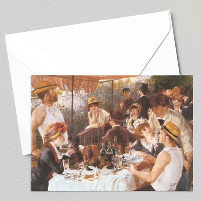 El almuerzo de la fiesta en bote - Pierre-Auguste Renoir - Tarjetas de felicitación