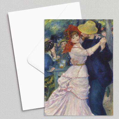 Danza a Bougival - Pierre-Auguste Renoir - Biglietto d'auguri