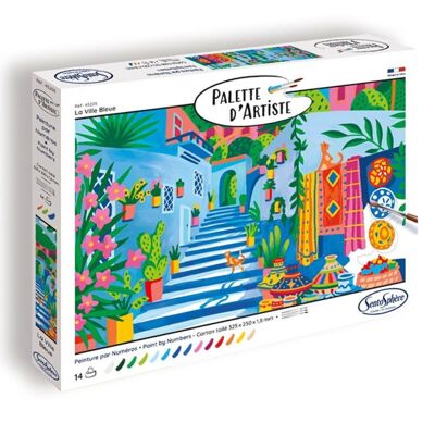 Peinture par numéros Sentosphère - Palette d'artiste - La Cité Bleue