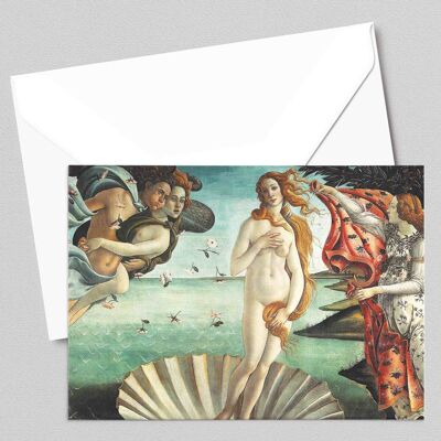 El nacimiento de Venus - Sandro Botticelli - Tarjeta de felicitación