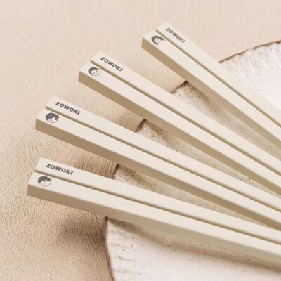 Baguettes en alliage d'acier inoxydable style japonaises