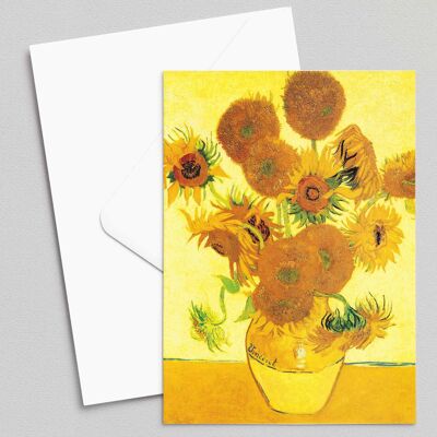 Girasoles - Vincent Van Gogh - Tarjeta de felicitación