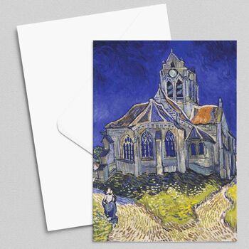 L'église d'Auvers - Vincent Van Gogh - Carte de vœux 1