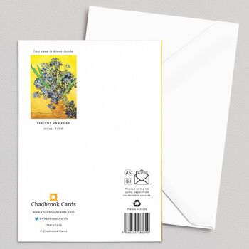Iris - Vincent Van Gogh (VG010) - Carte de vœux 2