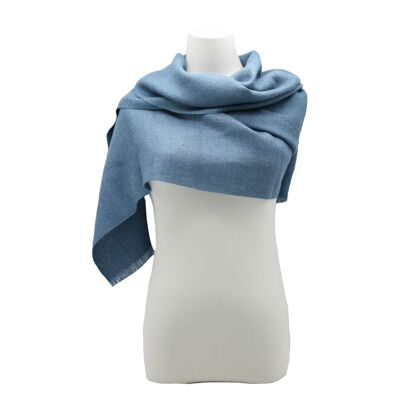 Scialle in baby alpaca Constance blu royal