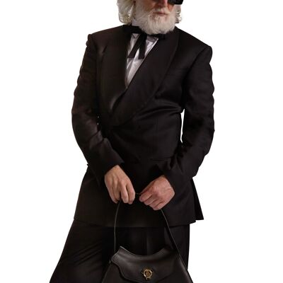 Pantaloni in lana a gamba larga su misura Helen Anthony
