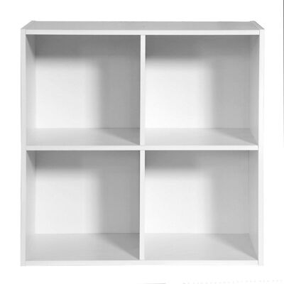 Étagère de rangement 2x2 cases blanc