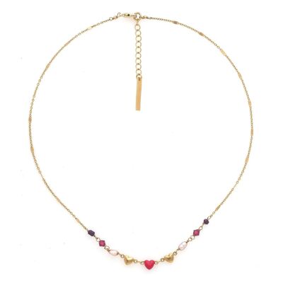 Collar corto de mini corazón ESMEE