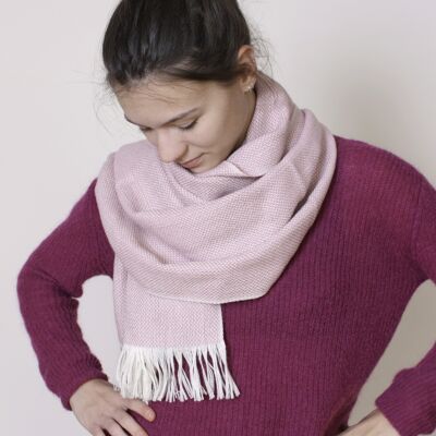 Constance baby alpaca shawl pink