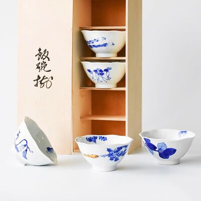 Cuencos de cerámica hasami-yaki