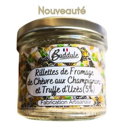 Rillette de queso de cabra con setas y 5% de trufa de verano