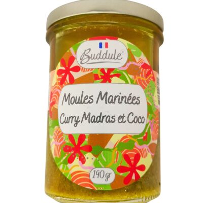 Mejillones marinados con curry de Madrás y coco