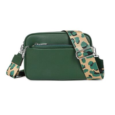 Borsa stile fotocamera verde smeraldo 505