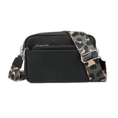 Borsa stile fotocamera nera 505