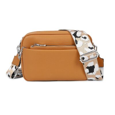 Borsa stile fotocamera senape 505