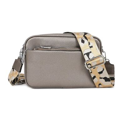 Borsa stile macchina fotografica argento antico 505