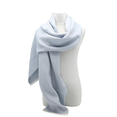 Sky blue Constance baby alpaca shawl